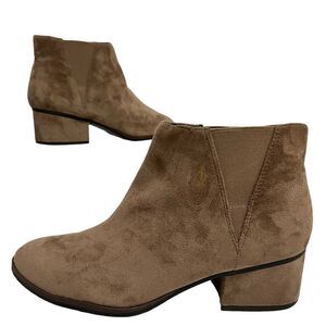 Dr. Scholl's Ankle Bootie Size 10M Women's Suede Tan/Brown